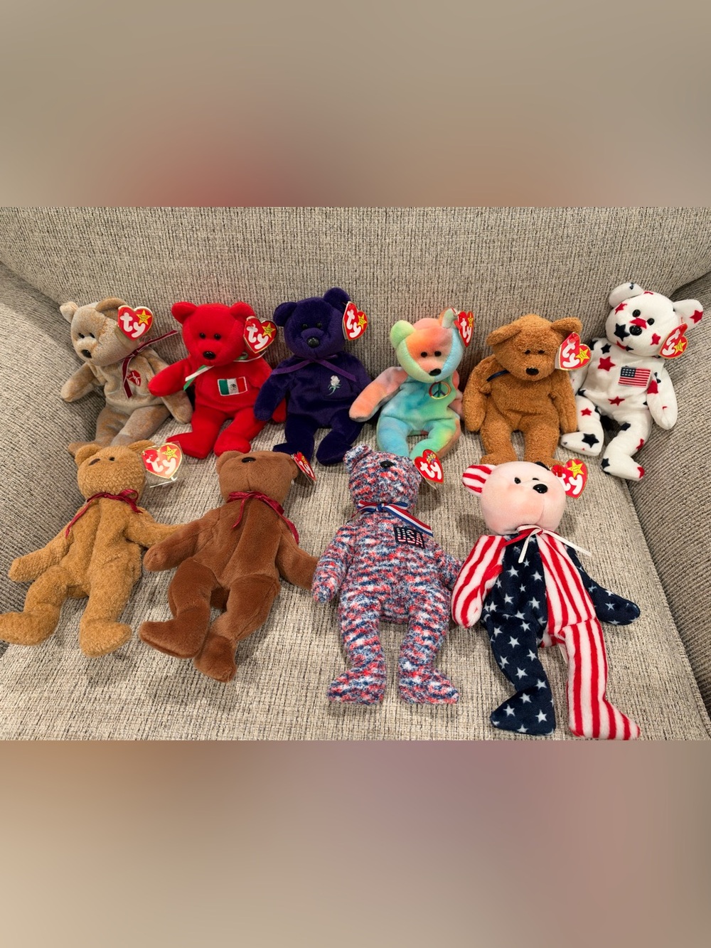 Ty Beanie Baby Bear Lot (10)